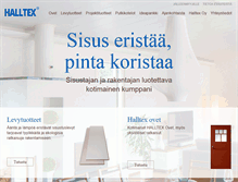 Tablet Screenshot of halltex.fi